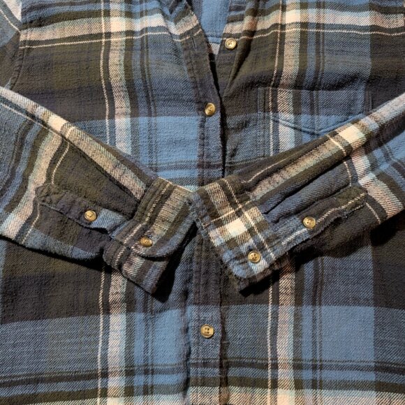 American Eagle Ahh-mazingly soft plaid shirt blue size small - Picture 12 of 16